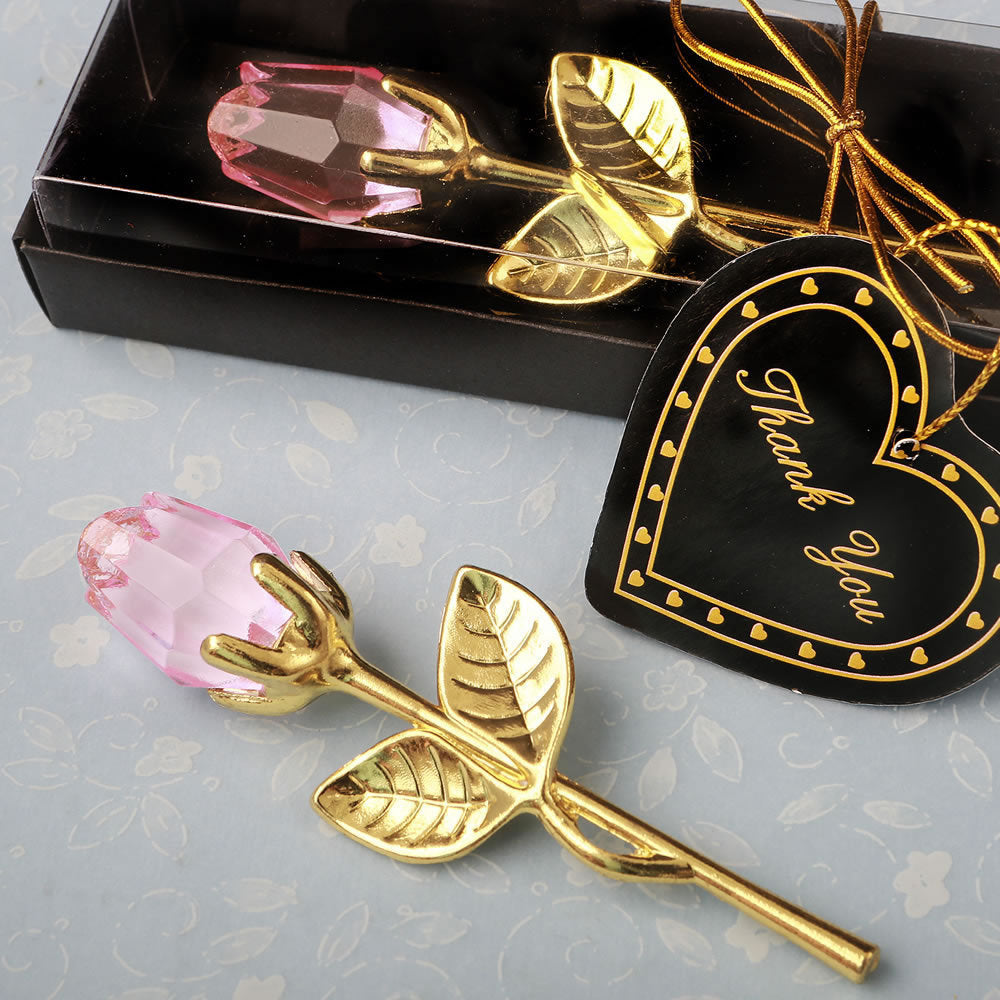 New Valentine's Day Metal Crystal Rose Decorations Clarke Vibe Store