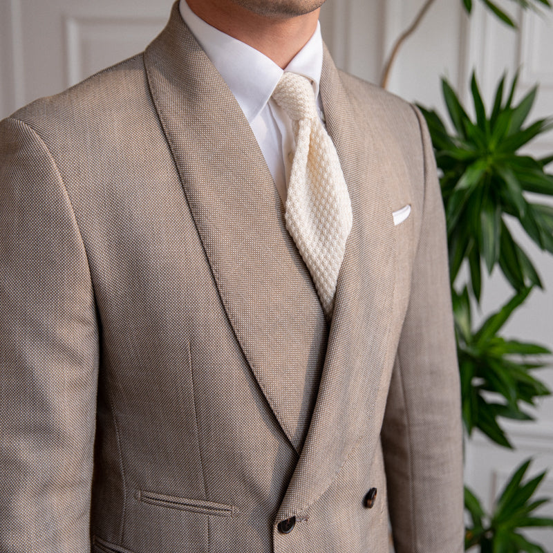 Double-breasted Tuxedo Suit Jacket For Men Clarke Vibe Store