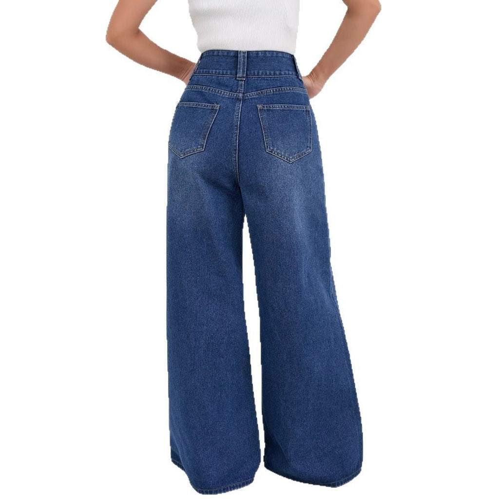 High-waisted Floor-length Flared Pants Clarke Vibe Store