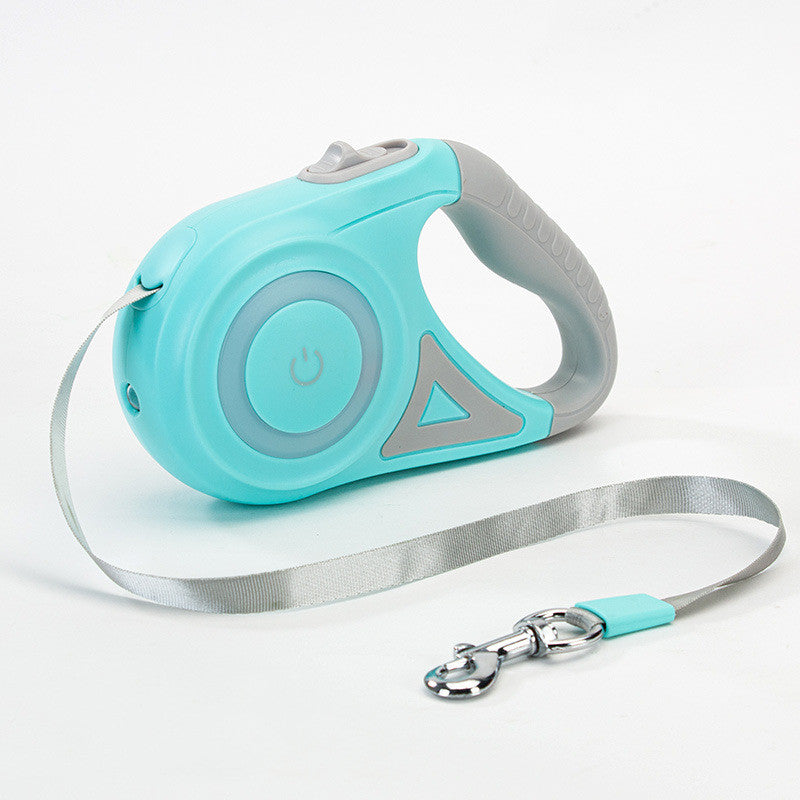 Dog Leash Retractable Leash And Dog Collar Spotlight Automatic Pet Dog Cat Traction Rope For Small Medium Dogs Pet Product Siqur Salute