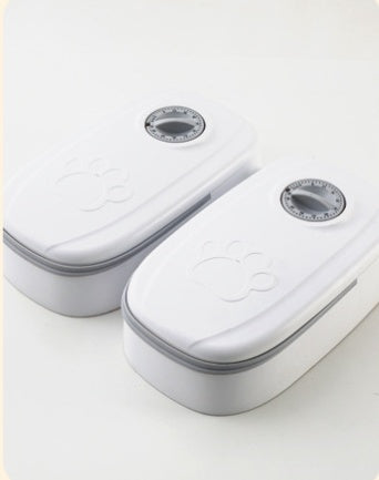 Automatic Pet Feeder Smart Food Dispenser For Cats Dogs Timer Stainless Steel Bowl Auto Dog Cat Pet Feeding Pets Supplies Siqur Salute