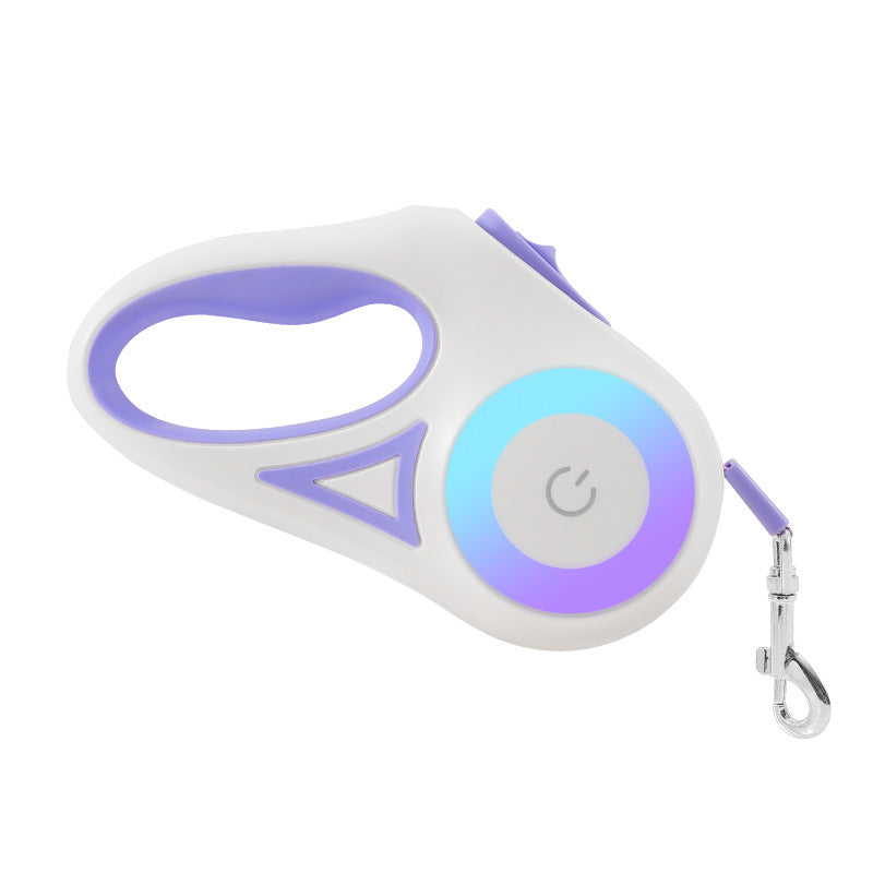 Dog Leash Retractable Leash And Dog Collar Spotlight Automatic Pet Dog Cat Traction Rope For Small Medium Dogs Pet Product Siqur Salute