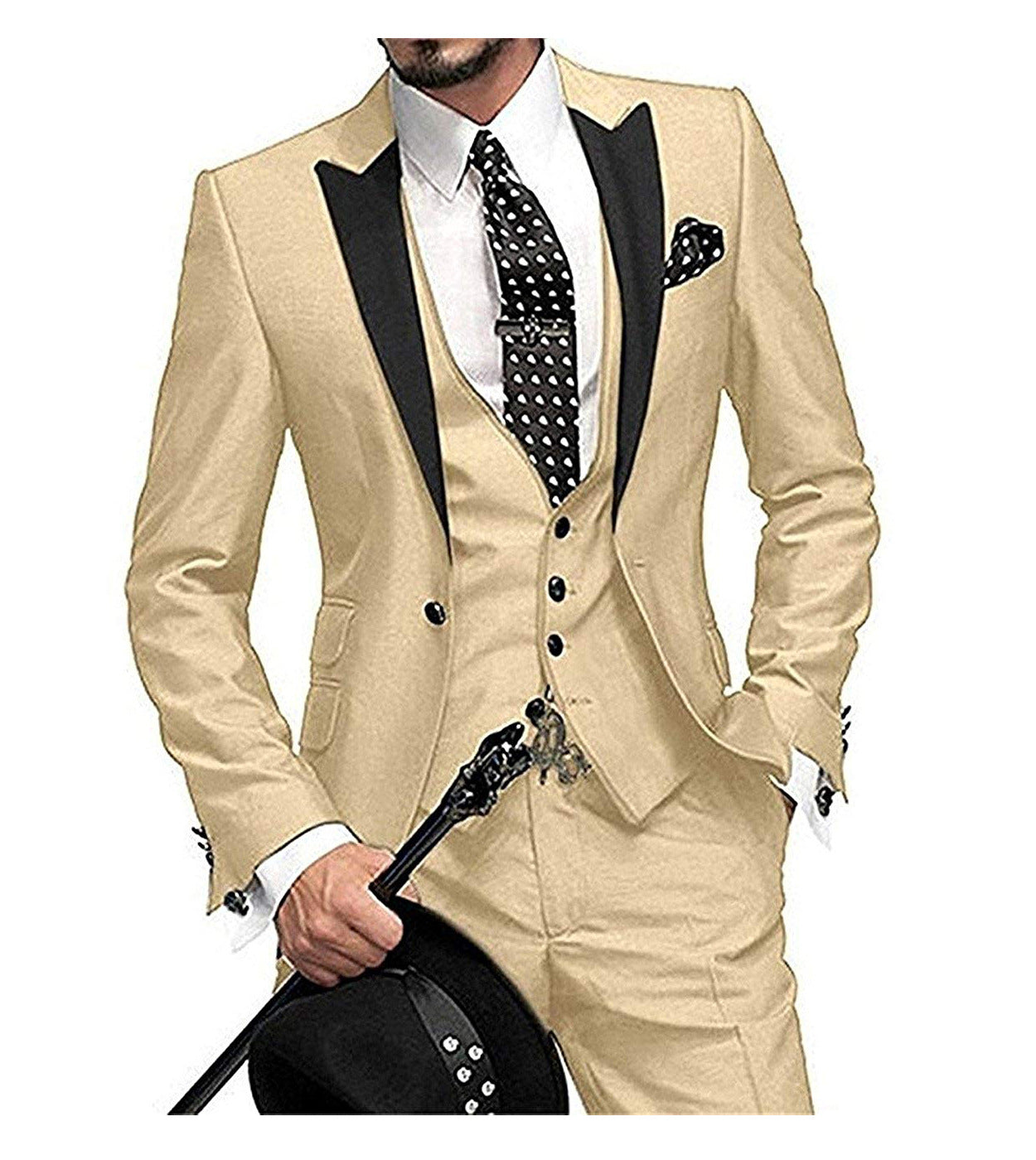 Men's Three-piece Suit Bridegroom Best Man Wedding Suit Men Clarke Vibe Store