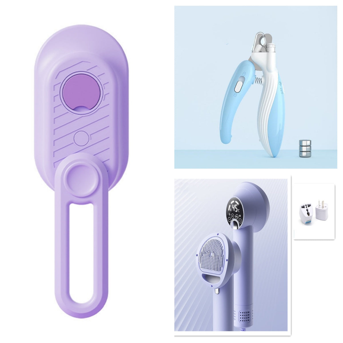Pet Nail Clippers Dog Nail Clippers Cat Nail Clippers LED Electric Nail Grinder Pet Supplies LED Light Pet Nail Clippers Siqur Salute