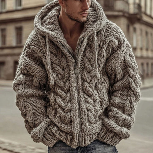 3D Digital Print Cardigan Jacket With Hood And Zipper Siqur Salute