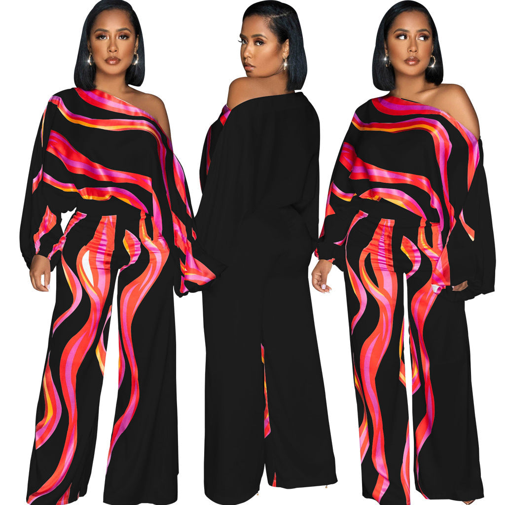 Stylish Womens Wide-leg Jumpsuit With A Single-shoulder Clarke Vibe Store