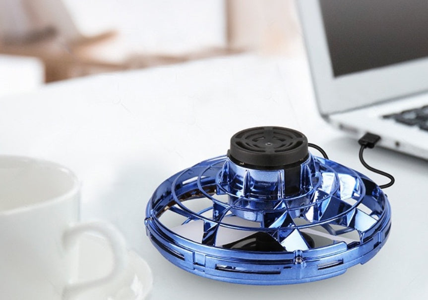 Mini Fingertip Gyro Interactive Decompression Toy Drone LED UFO Type Flying Helicopter Spinner Toy Kids Clarke Vibe Store