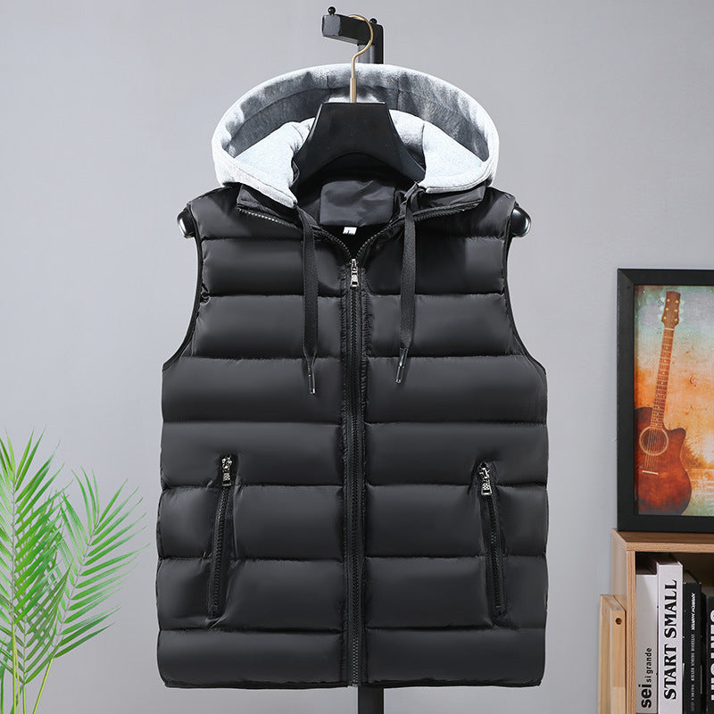 Mens Thickened Cotton Vest For Fall And Winter Siqur Salute