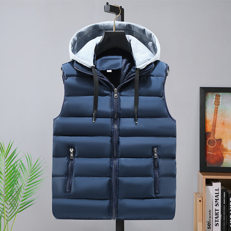 Mens Thickened Cotton Vest For Fall And Winter Siqur Salute
