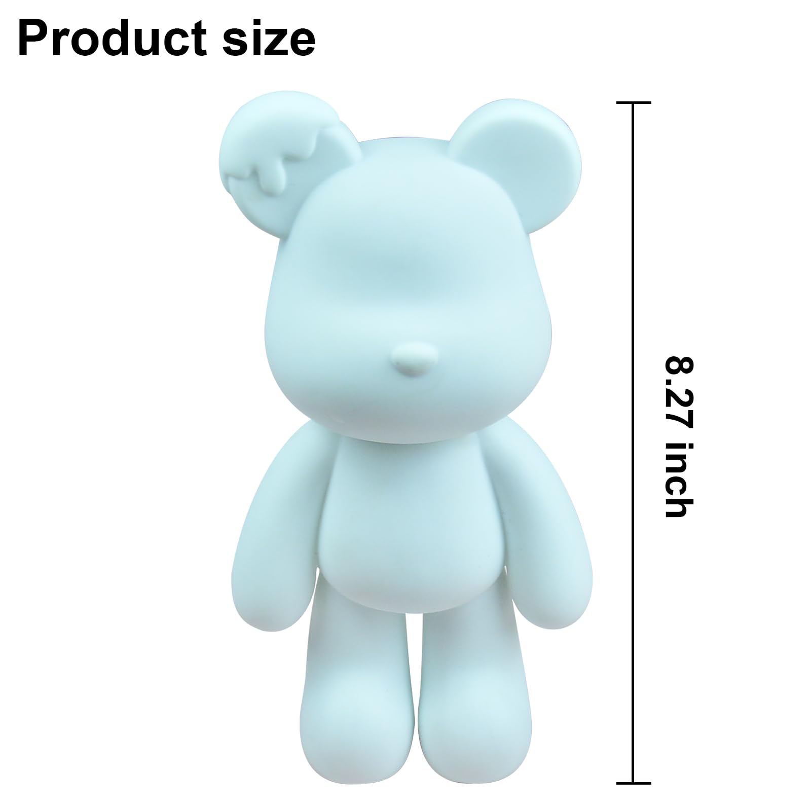 DIY Creative Blank Painting Fluid Bear Figure Kit, Multicolor Mix Paint Design for Home Decoration (Blue, Fluid Bear) Clarke Vibe Store