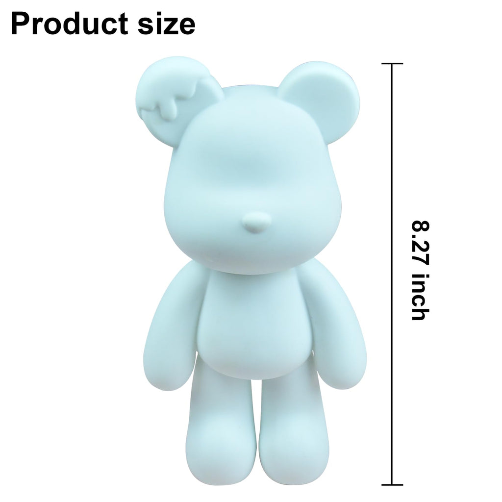 DIY Creative Blank Painting Fluid Bear Figure Kit, Multicolor Mix Paint Design for Home Decoration (Blue, Fluid Bear) Clarke Vibe Store