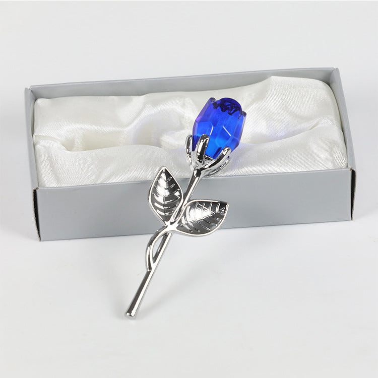 New Valentine's Day Metal Crystal Rose Decorations Clarke Vibe Store