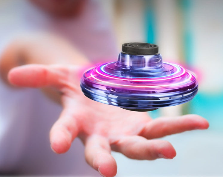 Mini Fingertip Gyro Interactive Decompression Toy Drone LED UFO Type Flying Helicopter Spinner Toy Kids Clarke Vibe Store