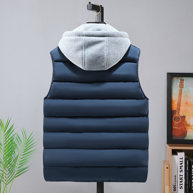 Mens Thickened Cotton Vest For Fall And Winter Siqur Salute