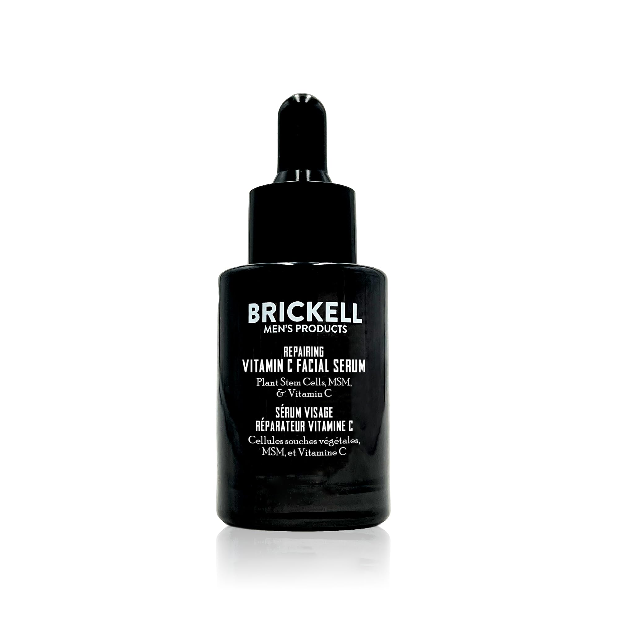 Brickell Men's Anti Aging Vitamin C Serum For Face, Repairing Night Facial Serum for Men, Natural and Organic Hyaluronic Acid Serum For Face to Diminish Wrinkles and Reduce Redness, 1 Ounce, Scented Clarke's Vibe Store