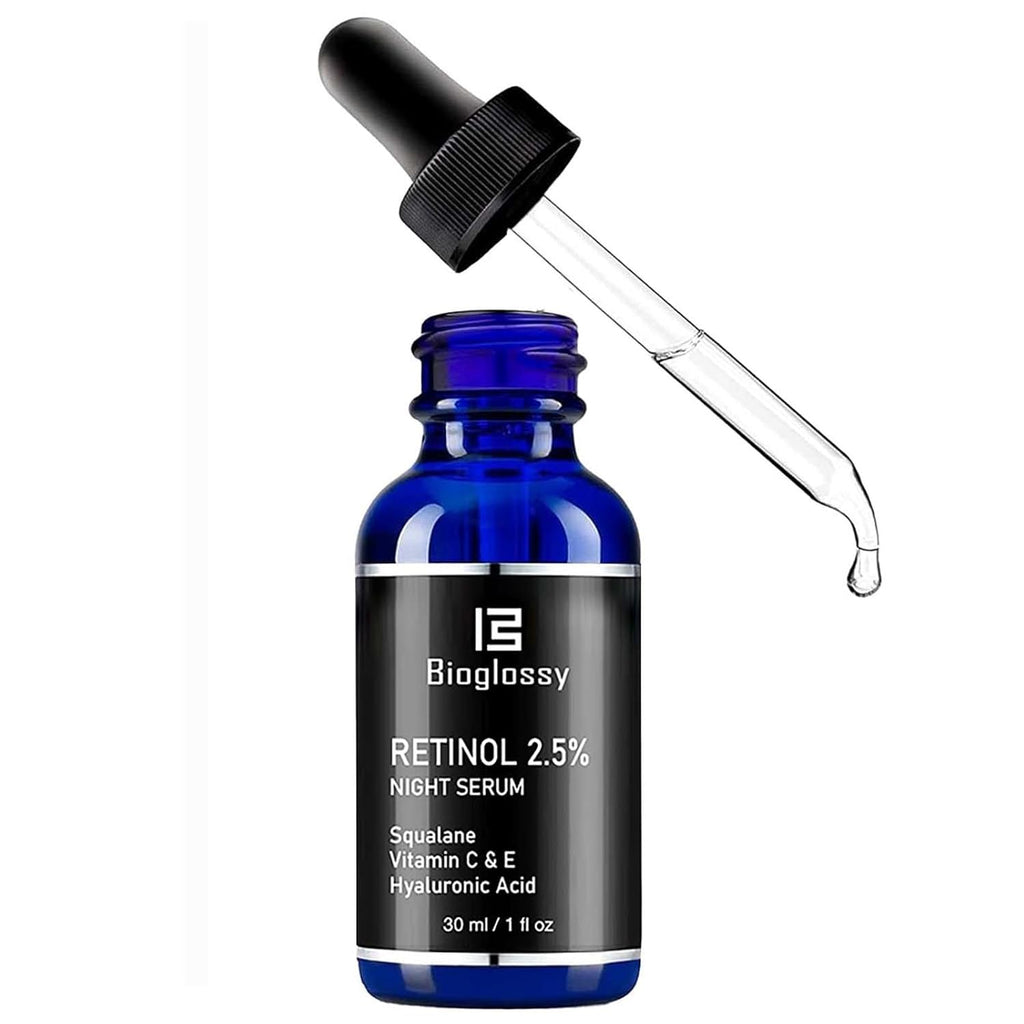 Retinol Serum for Face, 2.5% Retinol Intense Night Serum with Squalane,Vitamin C & E & B3,Hyaluronic Acid for Lines, Wrinkles & Premature Sun Damage to Resurface & Hydrate 30 ml/ 1 Fl oz Clarke's Vibe Store