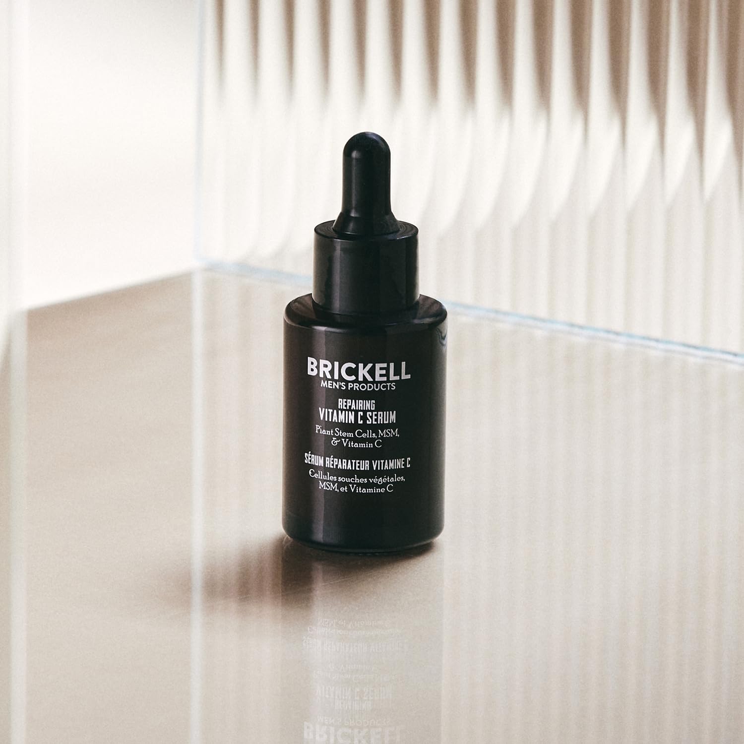 Brickell Men's Anti Aging Vitamin C Serum For Face, Repairing Night Facial Serum for Men, Natural and Organic Hyaluronic Acid Serum For Face to Diminish Wrinkles and Reduce Redness, 1 Ounce, Scented Clarke's Vibe Store