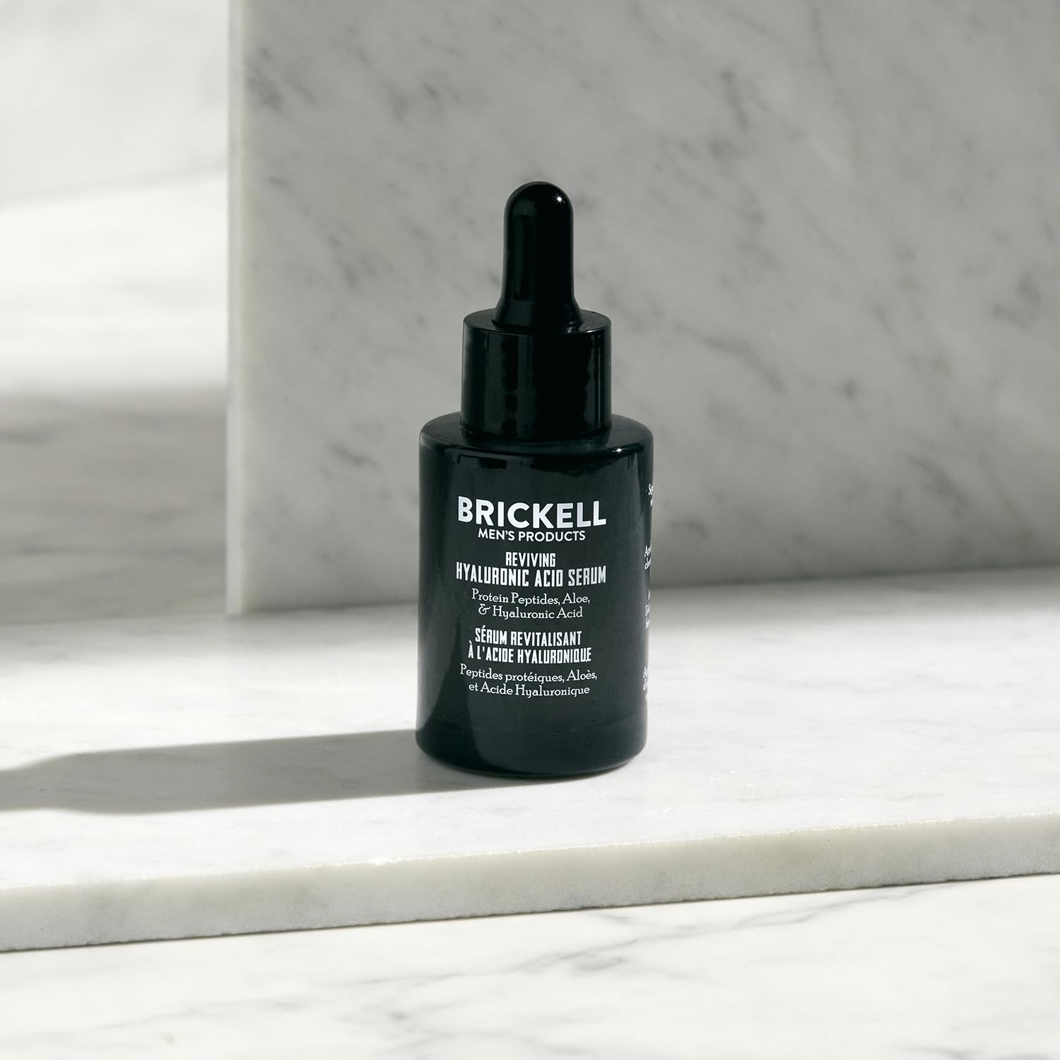 Brickell Men's Anti Aging Hyaluronic Acid Serum for Face, Day Face Serum for Men, Natural & Organic Facial Serum With Protein Peptides to Restore Collagen and Firmness, 1 Ounce, Unscented Clarke's Vibe Store