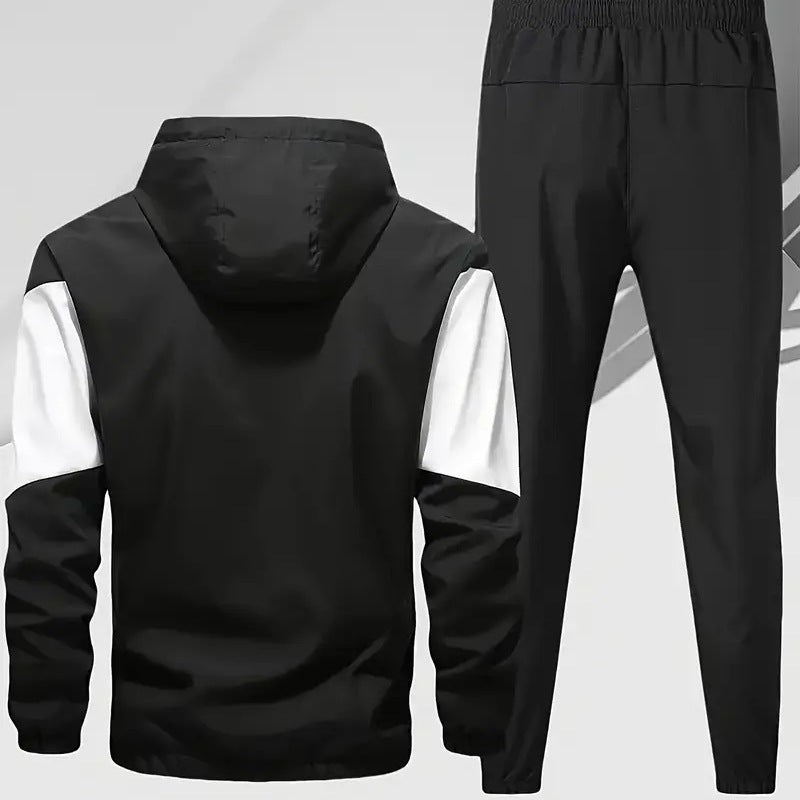 Mens Autumn Winter Two-Piece Hooded Sports Set Siqur Salute