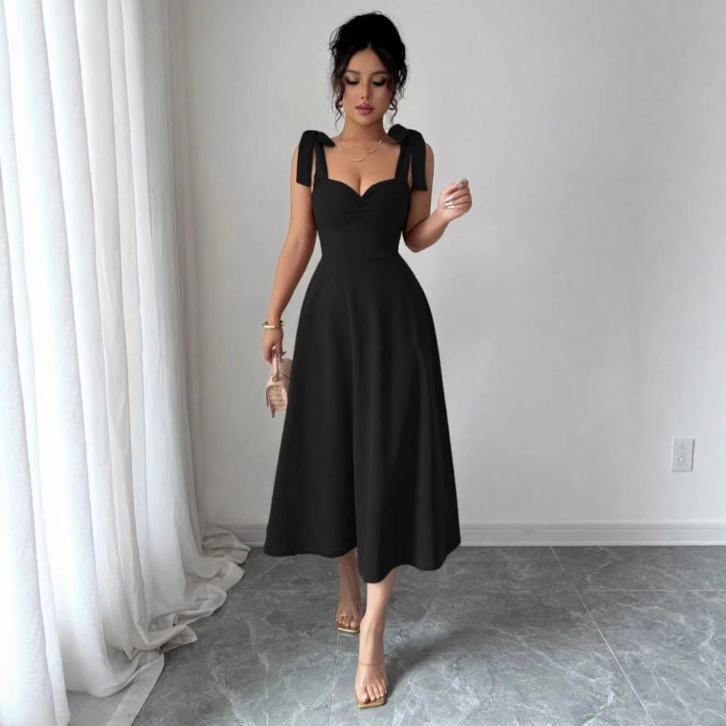 Lace-up Waist-cinching Maxi Dress Clarke Vibe Store