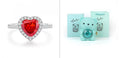Eternal Rose Teddy Bear Gifts Box With Necklace Rotate Rose Jewelry Box Valentine Wedding Storage Gift Case For Women Girlfriend Clarke Vibe Store