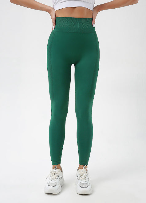 Clarke Vibe Store women's high waist hip lift yoga pants in quick-dry fabric, designed for running and fitness activities.