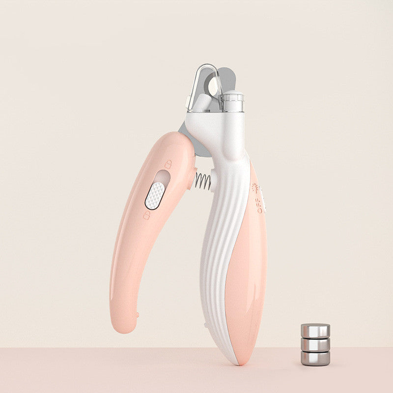 Pet Nail Clippers Dog Nail Clippers Cat Nail Clippers LED Electric Nail Grinder Pet Supplies LED Light Pet Nail Clippers Siqur Salute