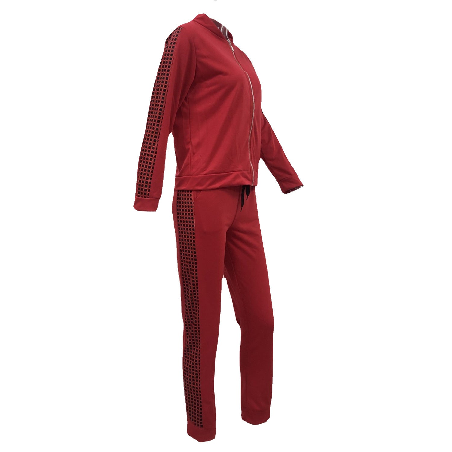 Casual Zipper Stitching Plaid Suit Women's Suit Clarke Vibe Store