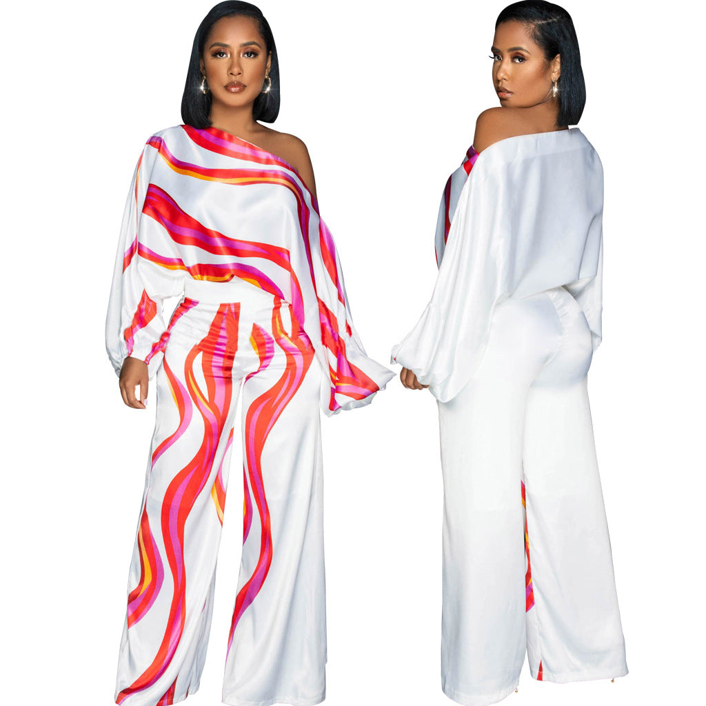 Stylish Womens Wide-leg Jumpsuit With A Single-shoulder Clarke Vibe Store