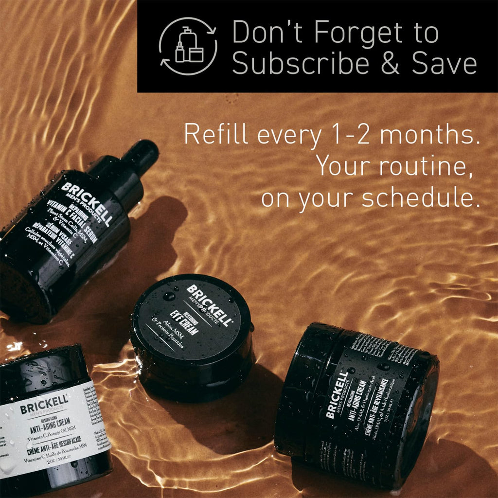 Brickell Men's Retinol Face Moisturizer Cream For Men, Natural & Organic, Anti-Wrinkle Face Night Cream with Retinol & Hyaluronic Acid To Reduce Fine Lines and Even Skin Tone, Fragrance-Free, 2 Ounce Clarke's Vibe Store