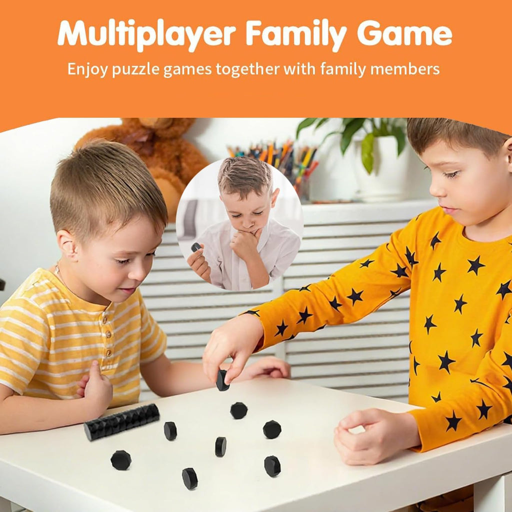 2025 New Magnetic Chess Game Set with 20 Stones & Rope for Adults Kid, Portable Multiplayer Magnet Strategy Board Game, Christmas New Year Family Games for Kids and Adults Clarke Vibe Store