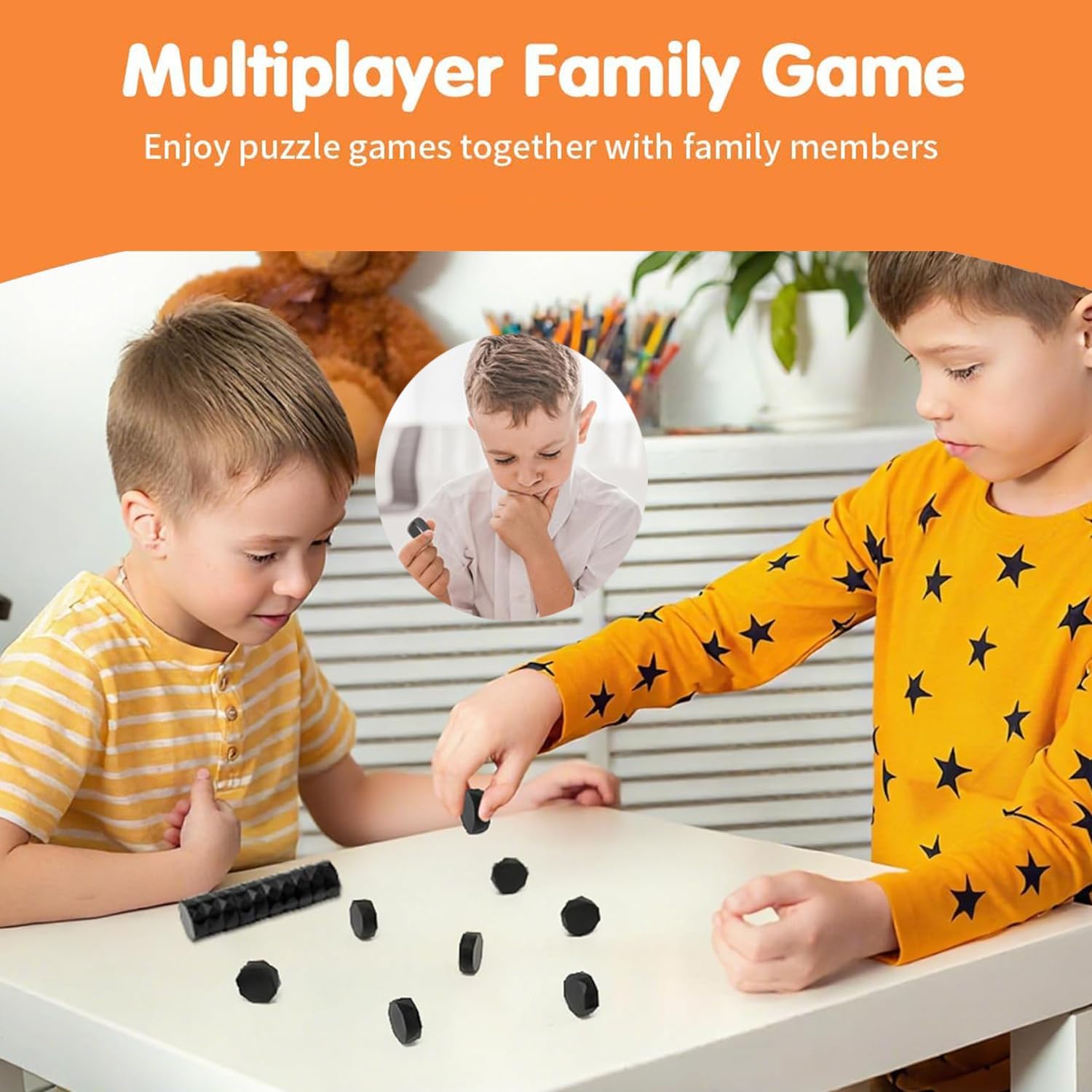 2025 New Magnetic Chess Game Set with 20 Stones & Rope for Adults Kid, Portable Multiplayer Magnet Strategy Board Game, Christmas New Year Family Games for Kids and Adults Clarke Vibe Store
