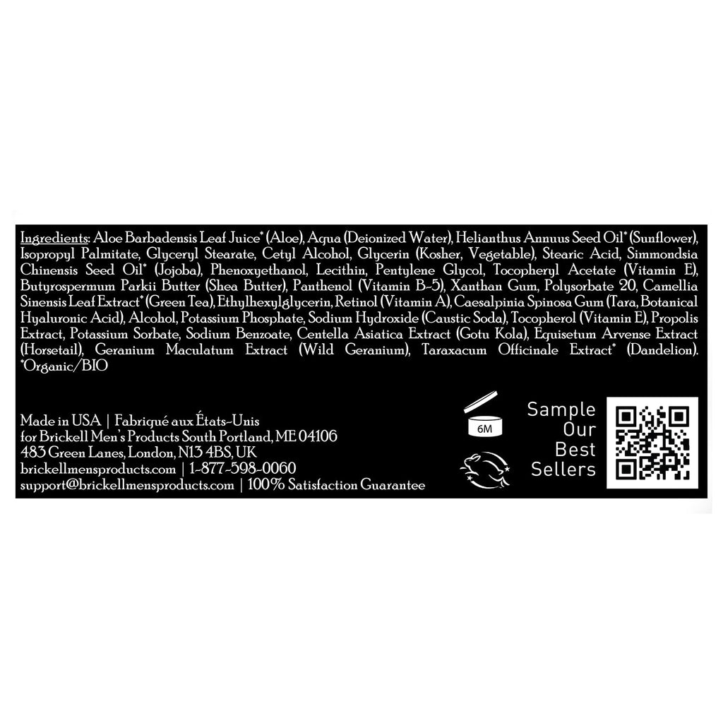 Brickell Men's Retinol Face Moisturizer Cream For Men, Natural & Organic, Anti-Wrinkle Face Night Cream with Retinol & Hyaluronic Acid To Reduce Fine Lines and Even Skin Tone, Fragrance-Free, 2 Ounce Clarke's Vibe Store