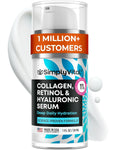SimplyVital Collagen, Retinol & Hyaluronic Acid Serum - Anti-Aging Moisturizer for Face, Neck & Décolleté - Made in USA, Deep Moisturizing Skin Care Complex - Hydrating Facial Serum for Women, 1 fl.oz Clarke's Vibe Store
