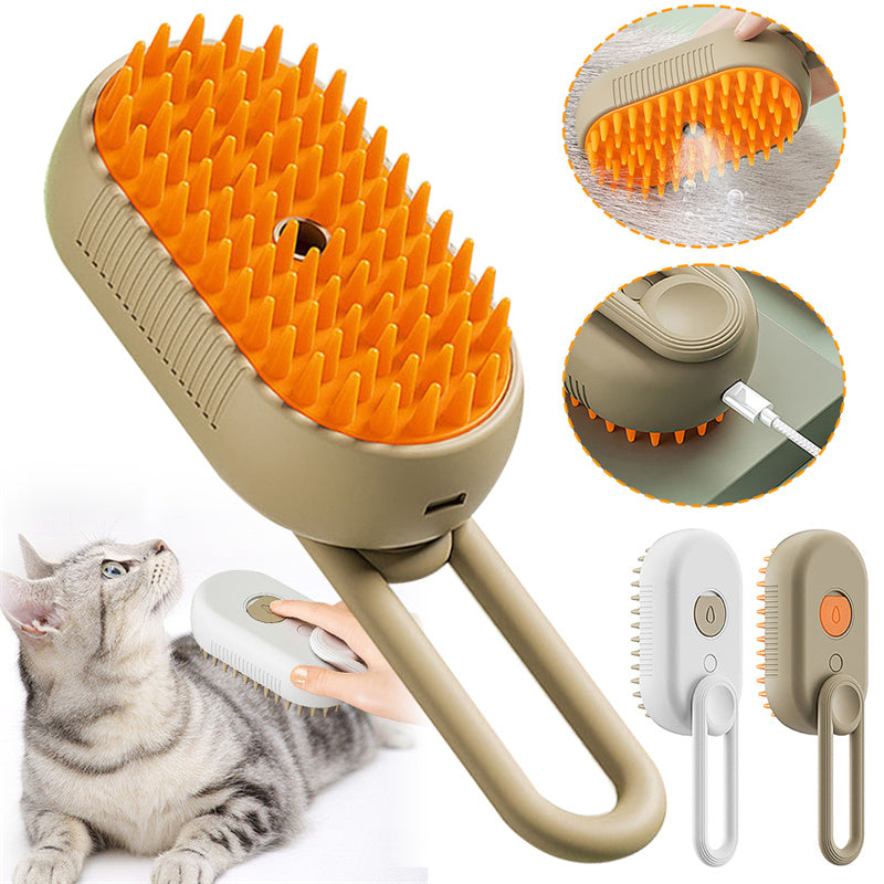 Cat Steam Brush Steamy Dog Brush 3 In 1 Electric Spray Cat Hair Brushes For Massage Pet Grooming Comb Hair Removal Combs Pet Products Siqur Salute