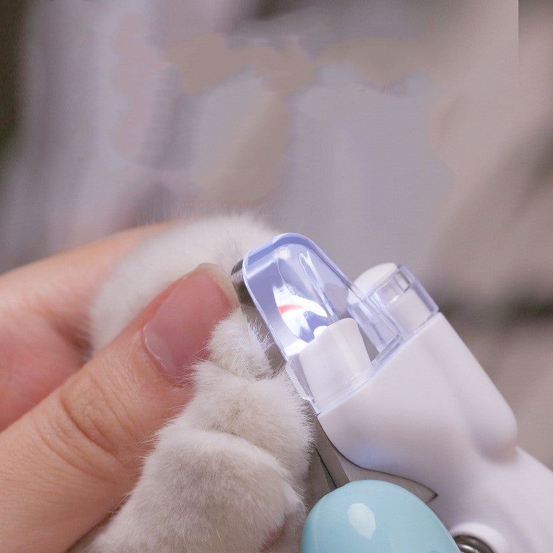 Pet Nail Clippers Dog Nail Clippers Cat Nail Clippers LED Electric Nail Grinder Pet Supplies LED Light Pet Nail Clippers Siqur Salute