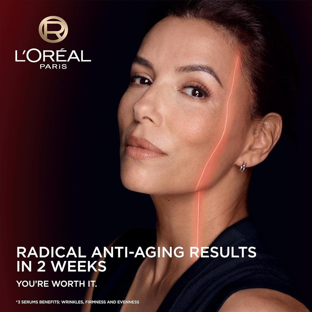 L'Oreal Paris Revitalift Triple Power Age-Defying Face Serum, Anti Aging Serum with 3 in 1 Benefits, Reduces Wrinkles, Firms and Brightens Skin, Includes Sample Clarke's Vibe Store