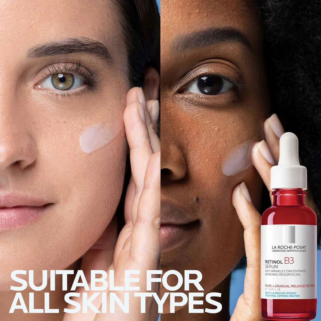 La Roche-Posay Pure Retinol Face Serum with Vitamin B3, Anti Aging Face Serum for Lines, Wrinkles & Premature Sun Damage to Resurface & Hydrate, Suitable for Sensitive Skin, 1.0 Fl. Oz Clarke's Vibe Store