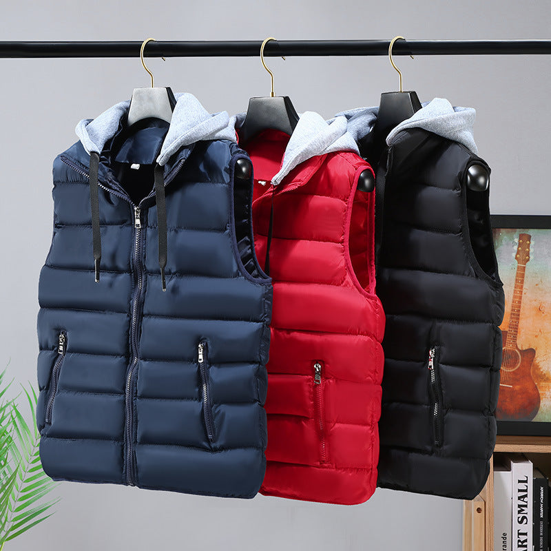 Mens Thickened Cotton Vest For Fall And Winter Siqur Salute