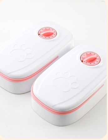 Automatic Pet Feeder Smart Food Dispenser For Cats Dogs Timer Stainless Steel Bowl Auto Dog Cat Pet Feeding Pets Supplies Siqur Salute