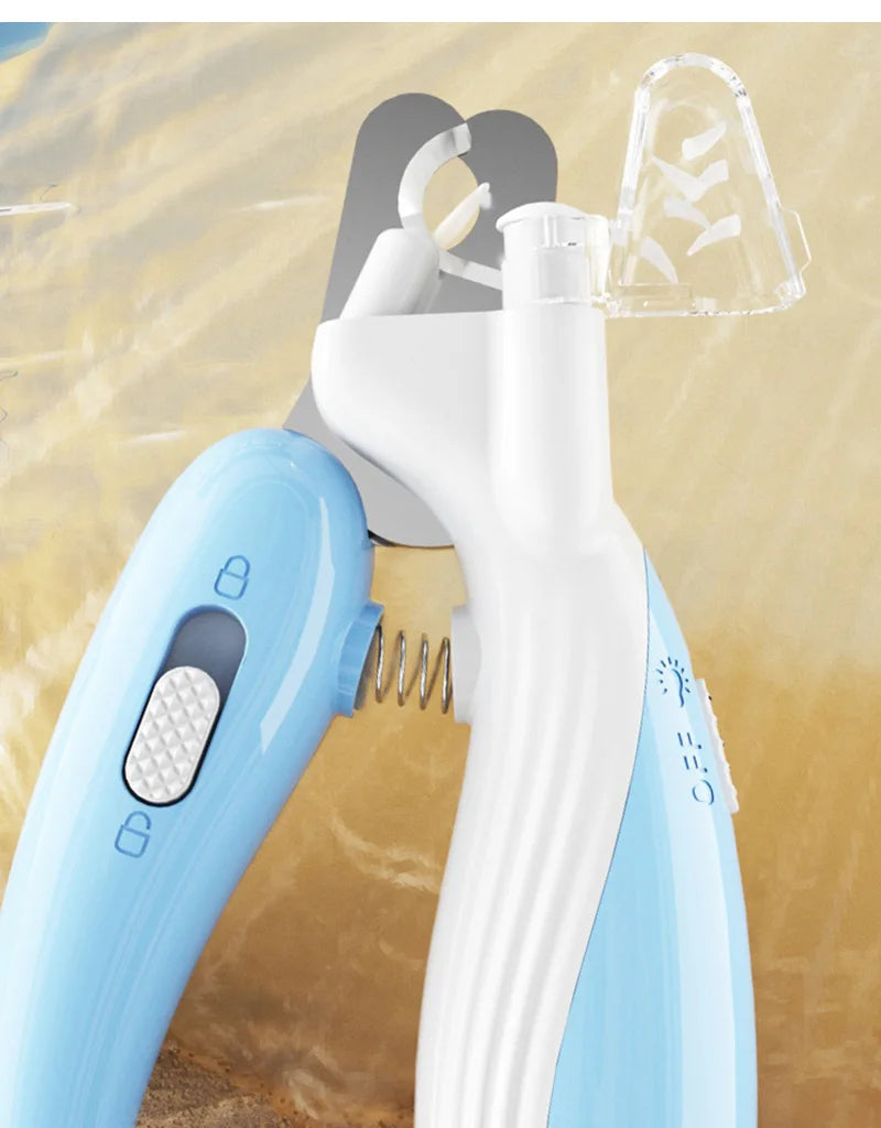 Pet Nail Clippers Dog Nail Clippers Cat Nail Clippers LED Electric Nail Grinder Pet Supplies LED Light Pet Nail Clippers Siqur Salute