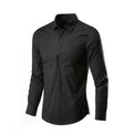 Men White Casual Suit Shirt Solid Color Clarke Vibe Store
