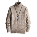 Winter New Men's Jacquard Reversible High Neck Sweater Siqur Salute