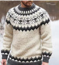 Mens Crew-Neck Sweatshirt With 3D Digital Print On Coarse Needle Fabric Siqur Salute