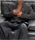 Men's Fashion Sequin Party Two-Piece Set Clarke Vibe Store