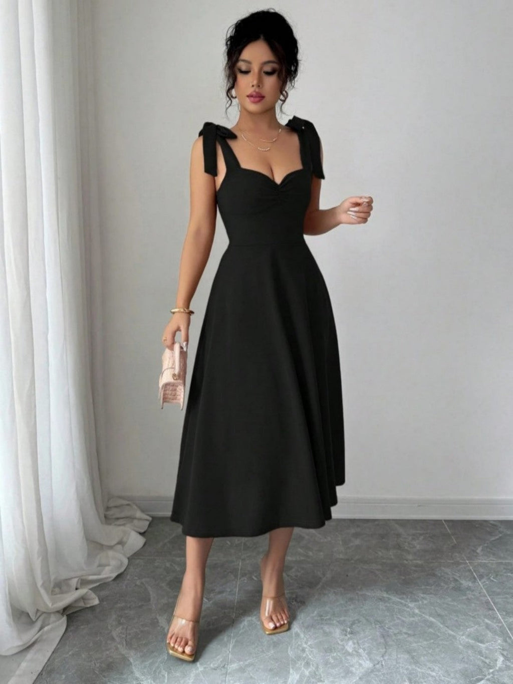 Lace-up Waist-cinching Maxi Dress Clarke Vibe Store