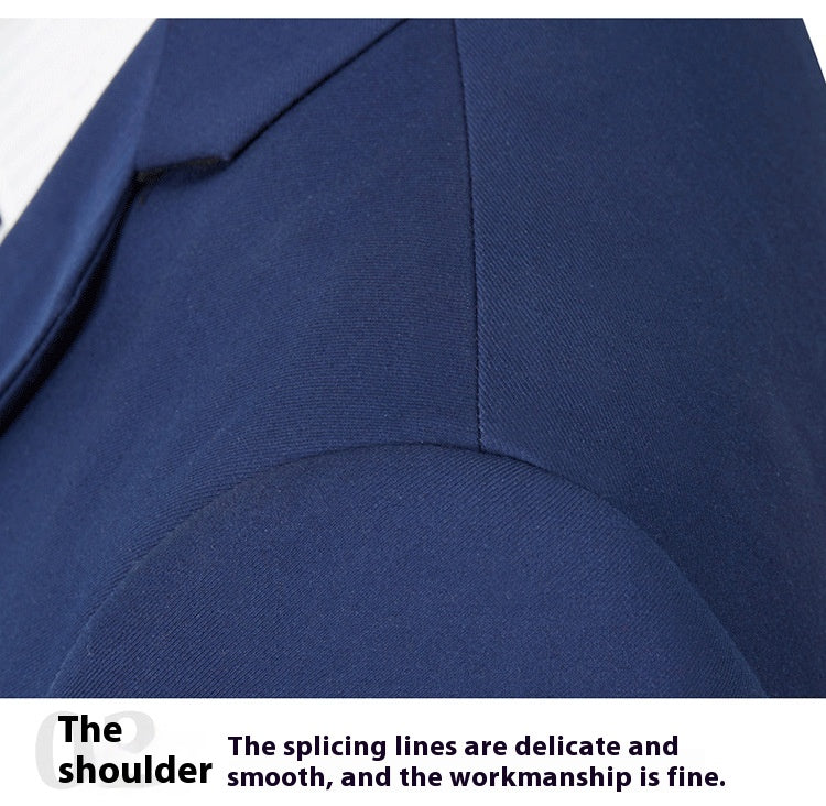 Men's Casual Business Suit Two-piece Suit Plus Size Work Ball Suit Men Clarke Vibe Store