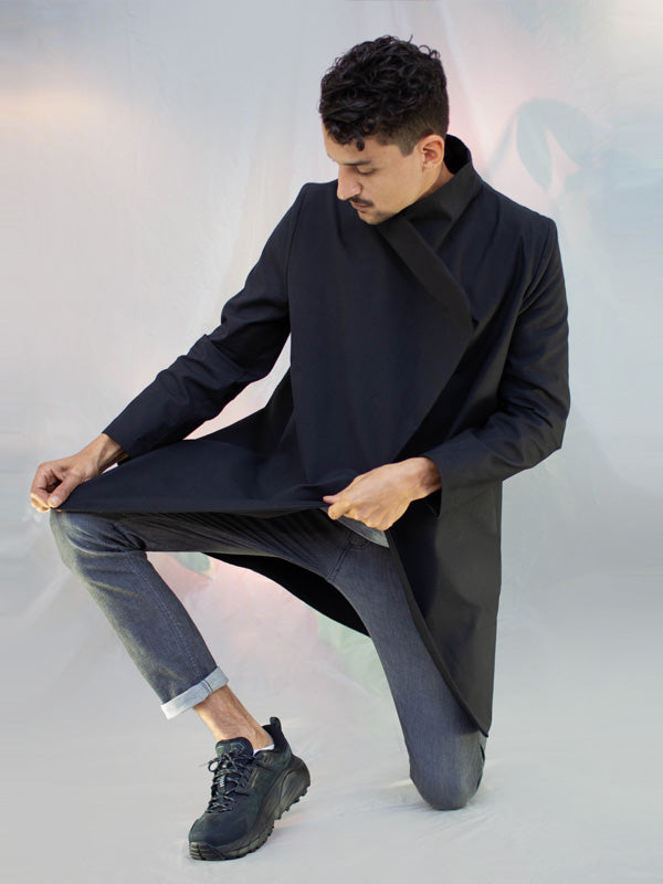 Koto Coat - Black Kanten