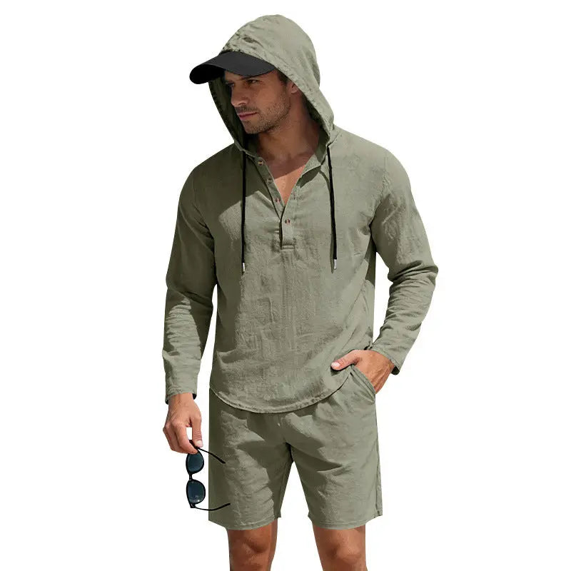 Lightweight Breathable Loose-fit Linen Mens Suit Siqur Salute