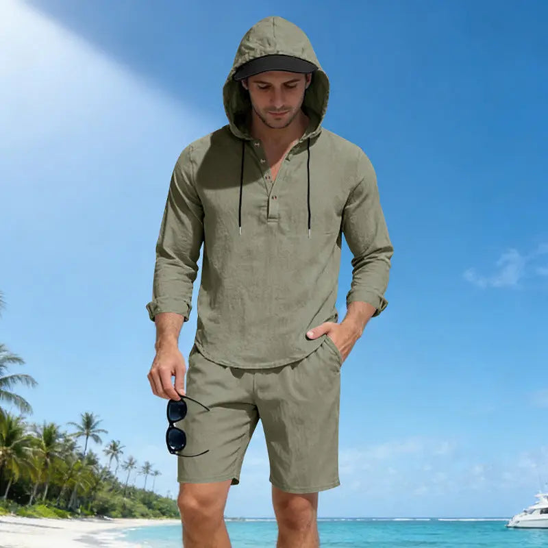 Lightweight Breathable Loose-fit Linen Mens Suit Siqur Salute